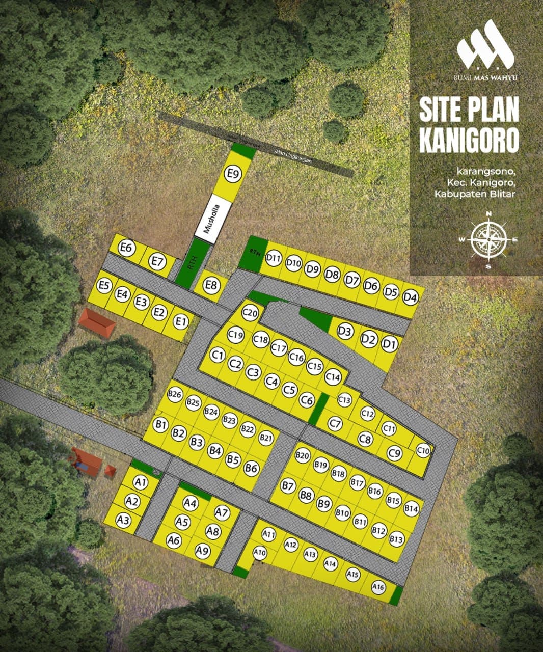 denah perumahan kanigoro