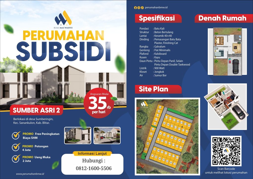perumahan subsidi blitar (poster sumber asri 2)